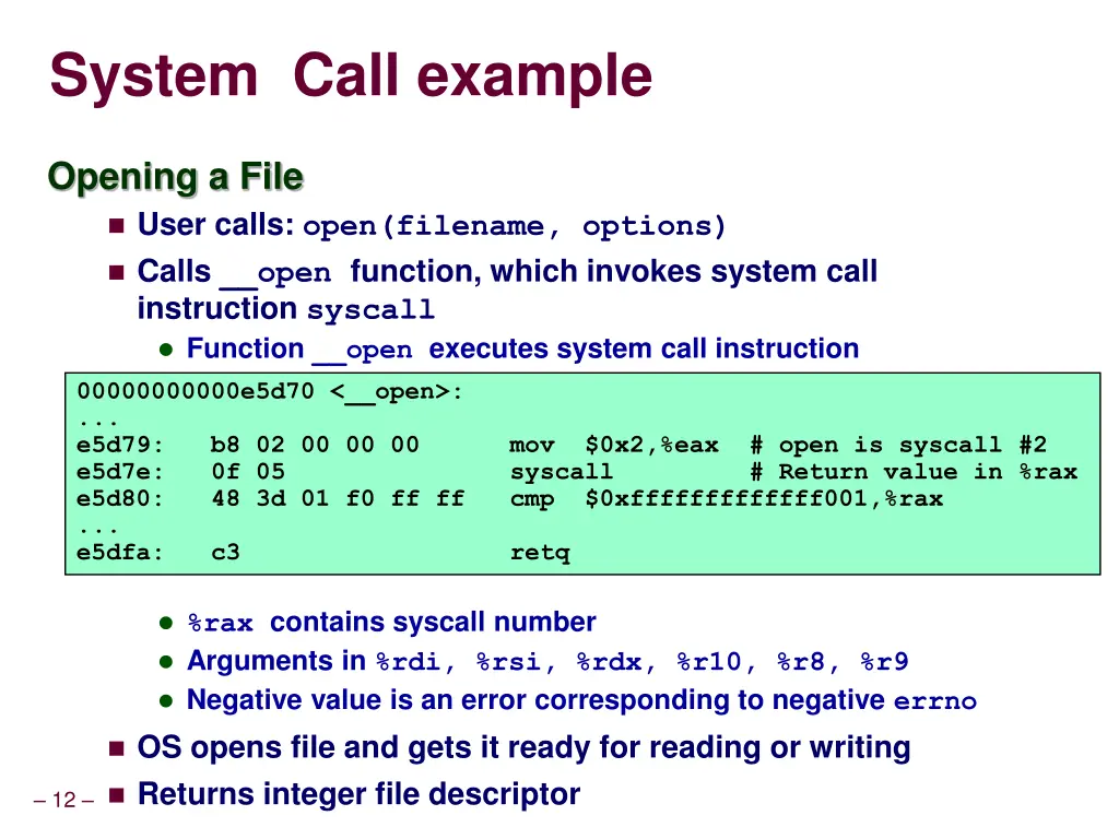 system call example