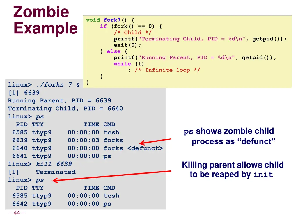 zombie example