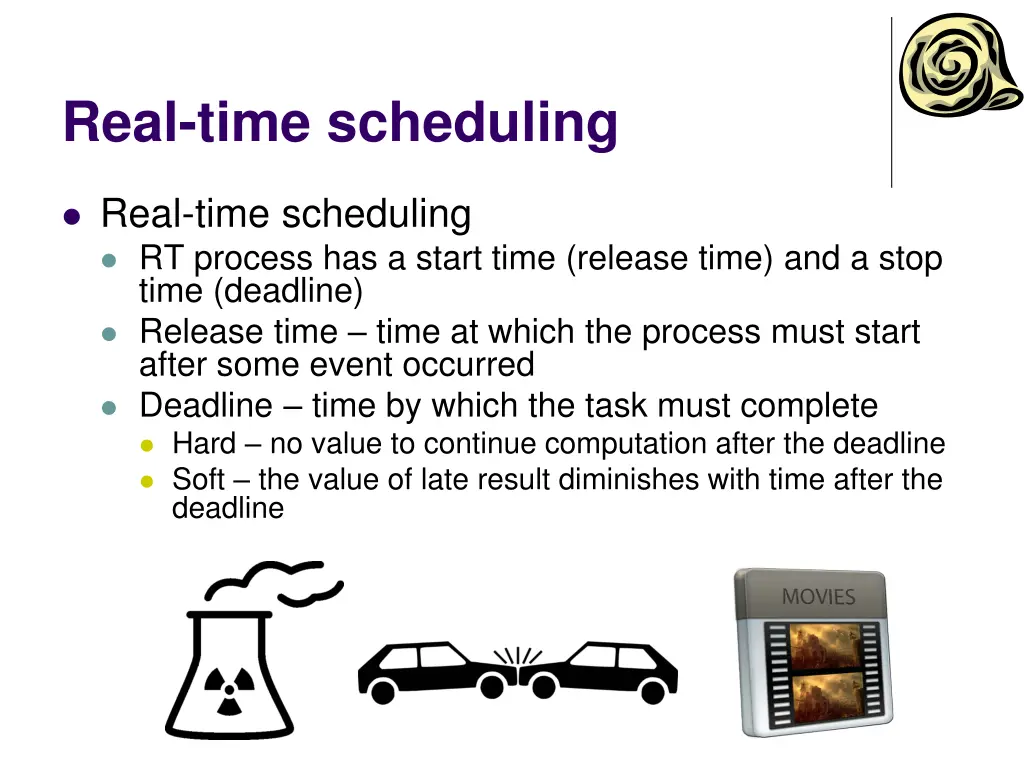 real time scheduling