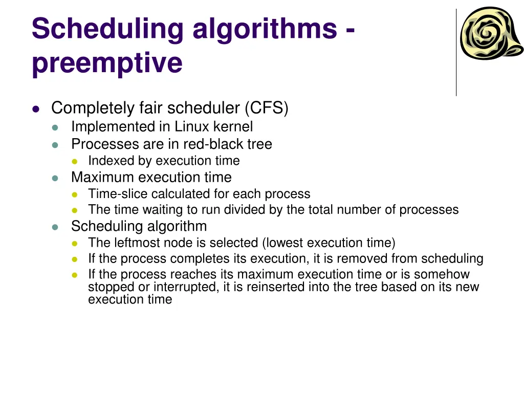 scheduling algorithms preemptive 2