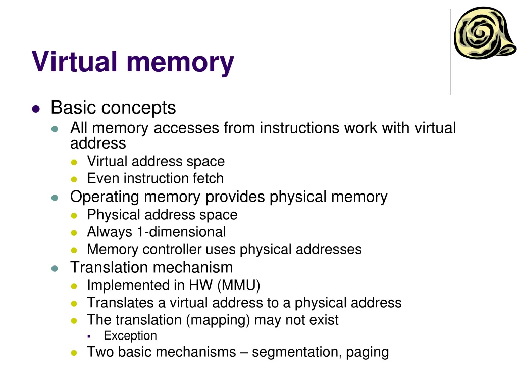 virtual memory