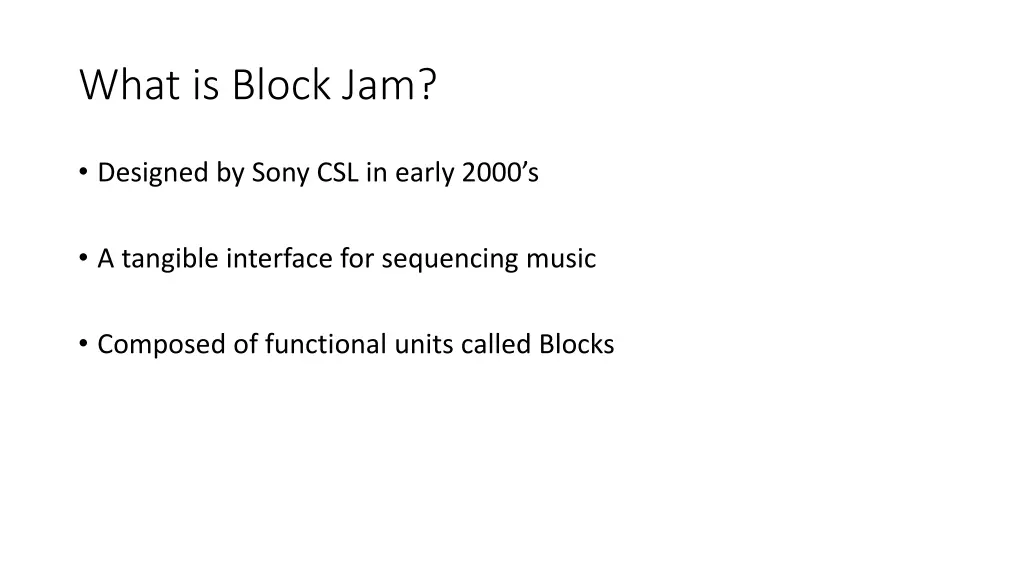 what is block jam