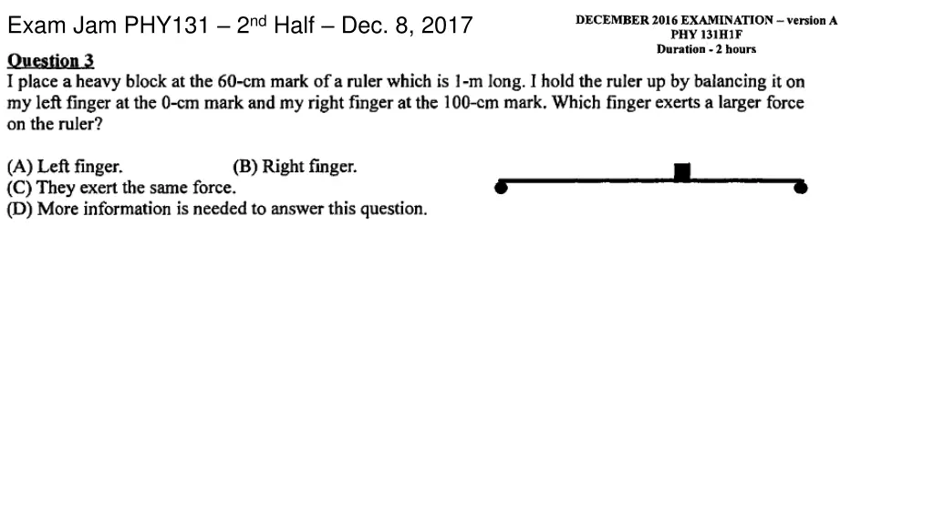 exam jam phy131 2 nd half dec 8 2017 9