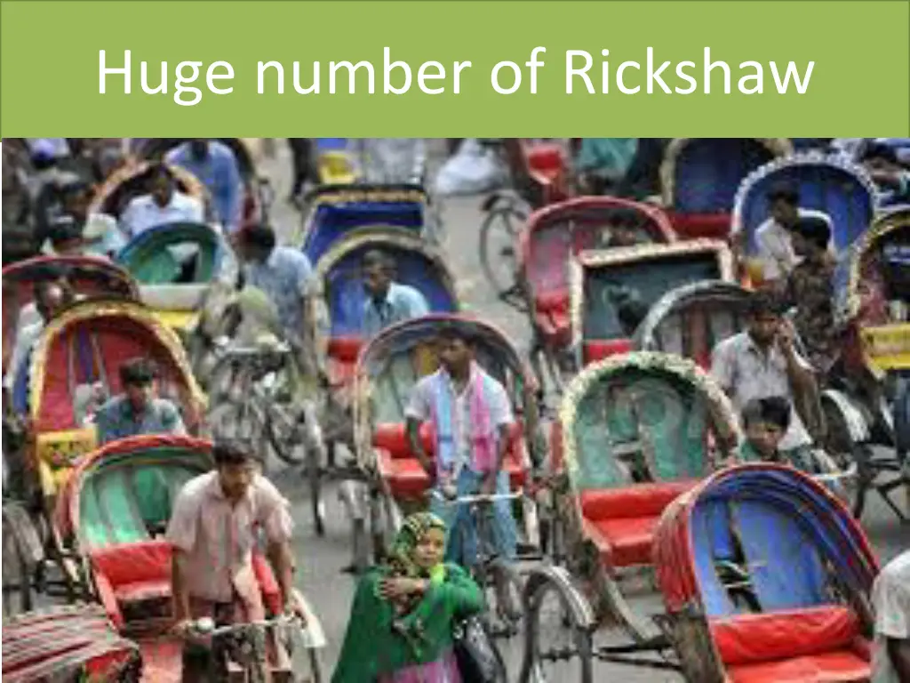 huge number of rickshaw