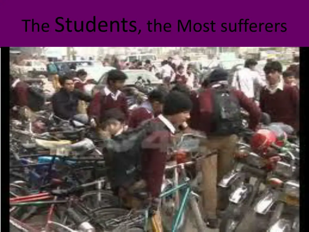 the students the most sufferers