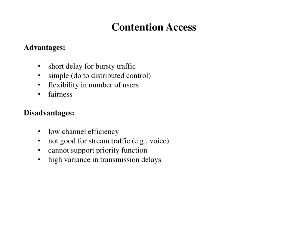 contention access