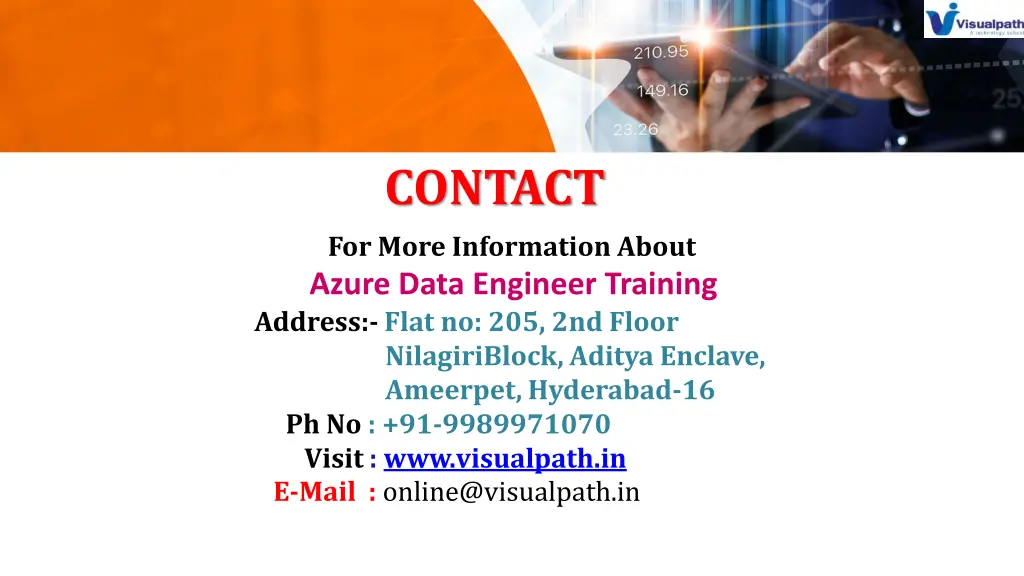 contact for more information about azure data