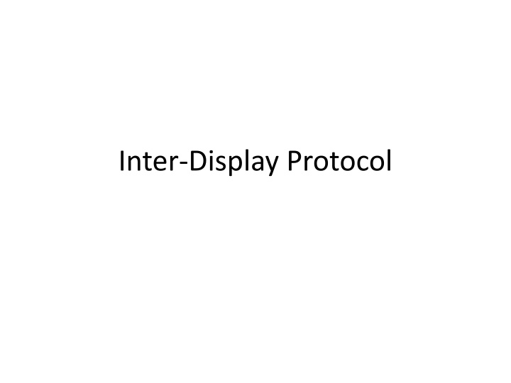 inter display protocol