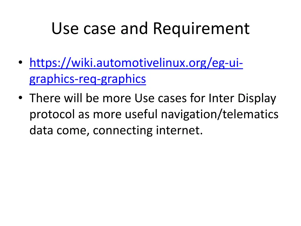 use case and requirement 3