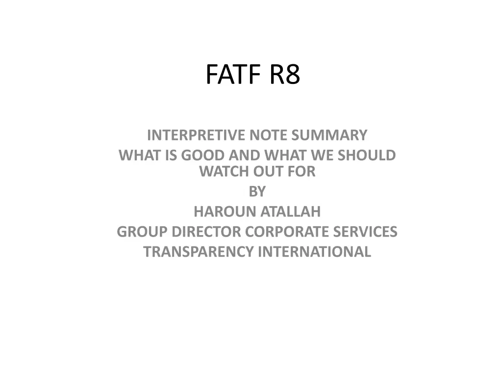 fatf r8