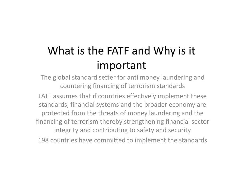 what is the fatf and why is it important