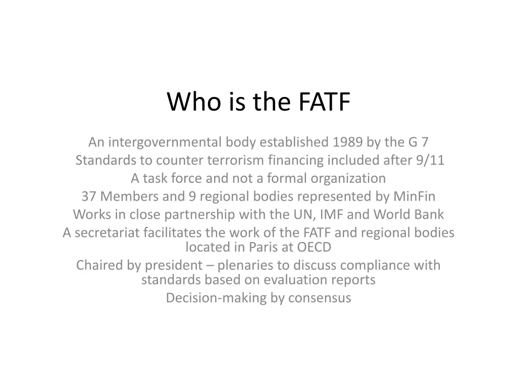 who is the fatf