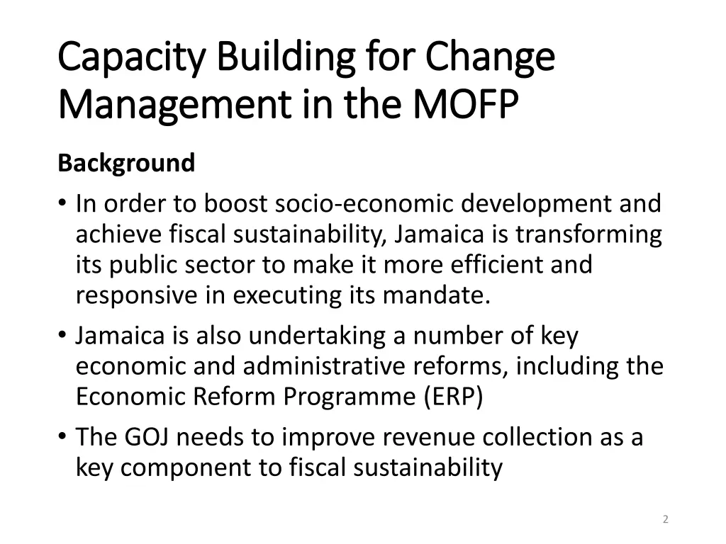 capacity building for change capacity building