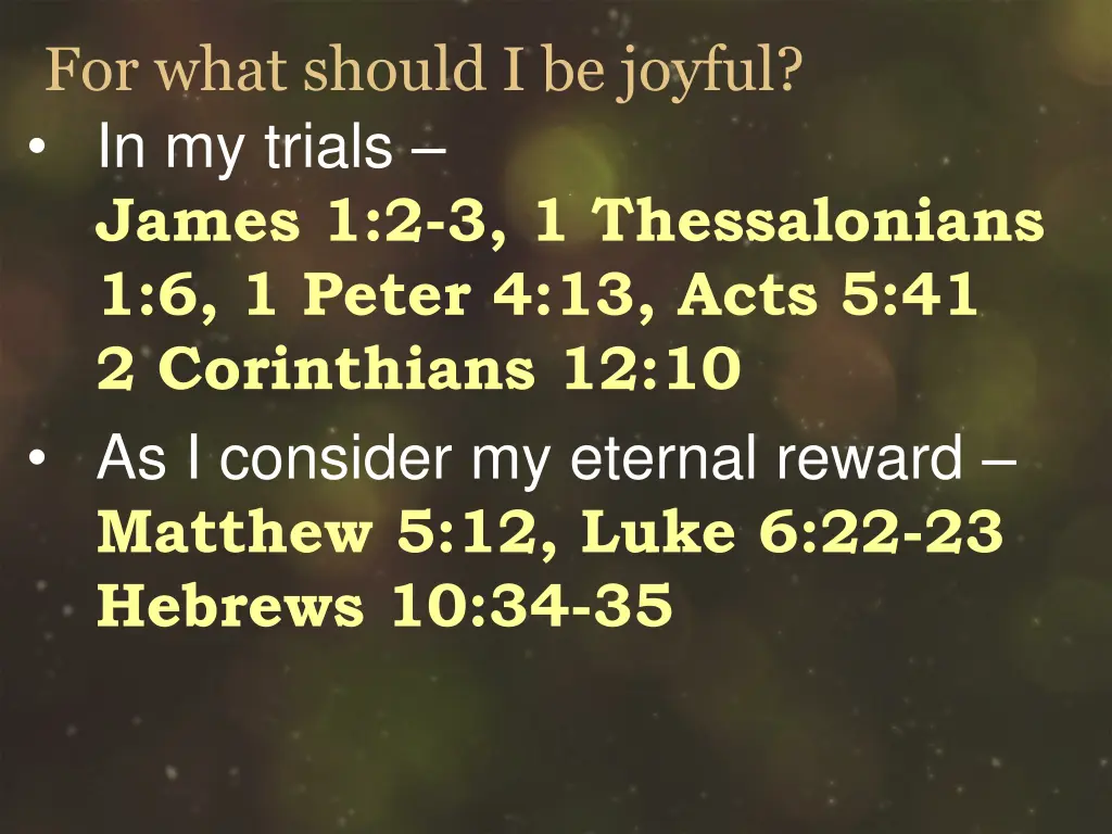 for what should i be joyful 2