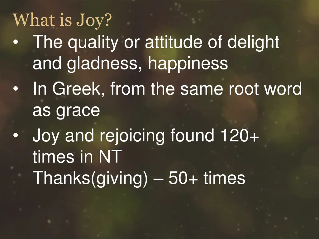 what is joy