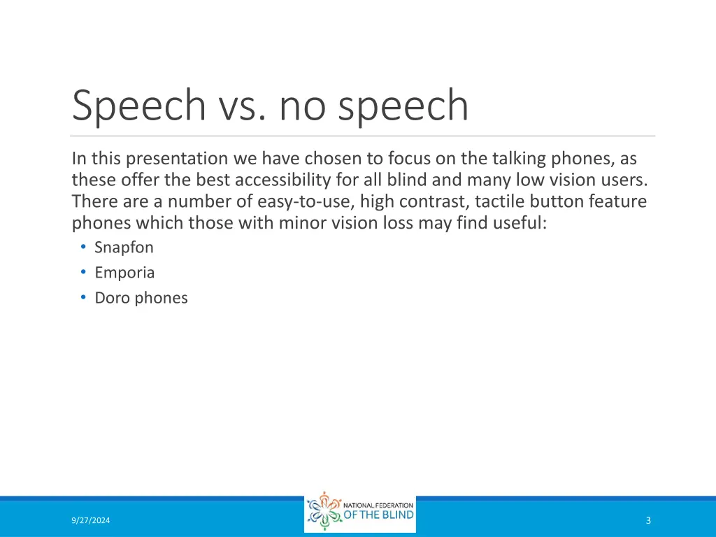 speech vs no speech