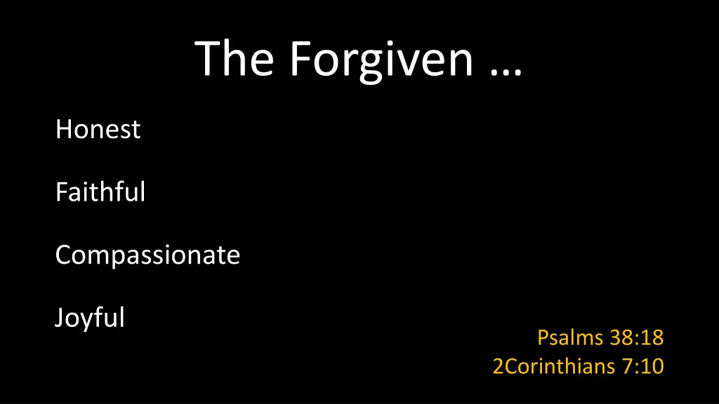 the forgiven 1