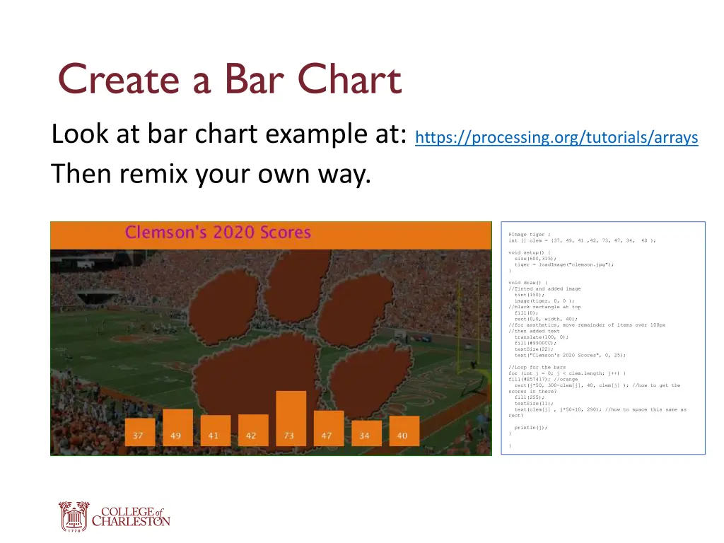 create a bar chart look at bar chart example