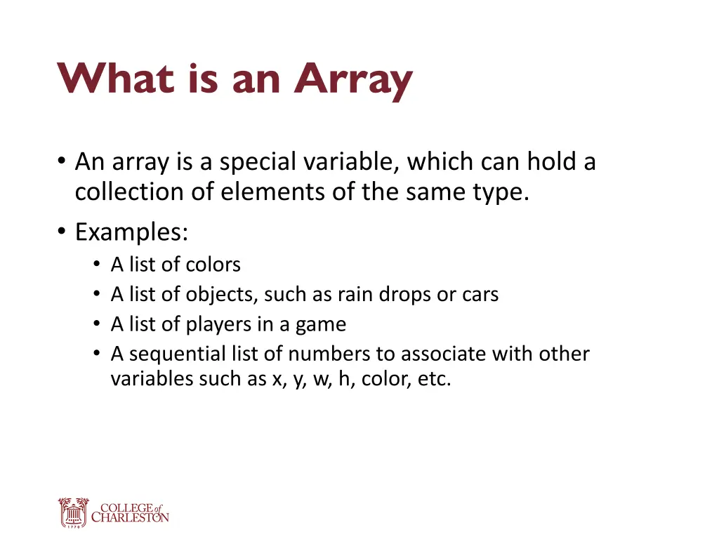 what is an array