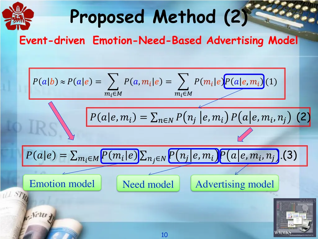 proposed method 2 event driven emotion need based