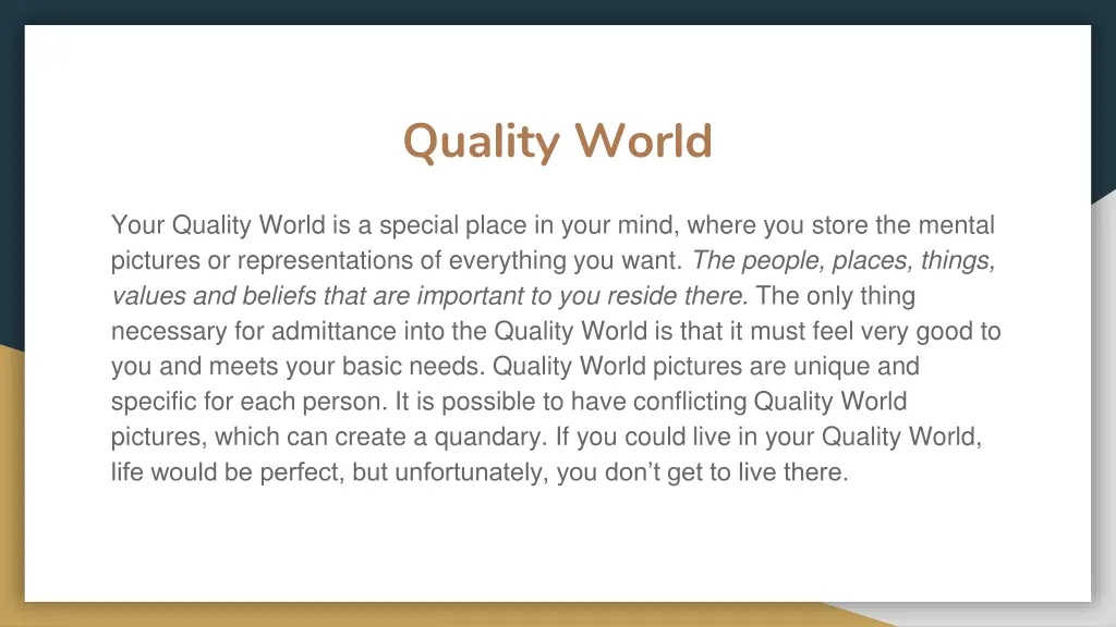 quality world