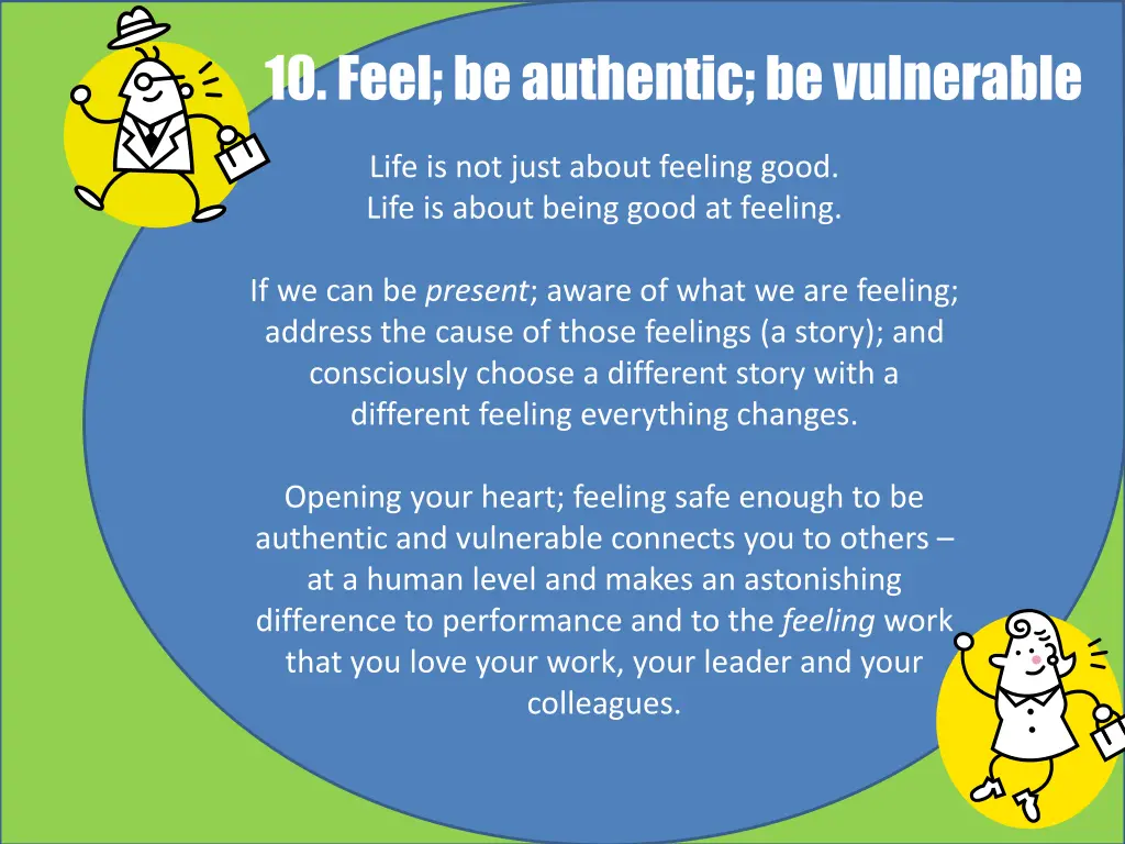 10 feel be authentic be vulnerable