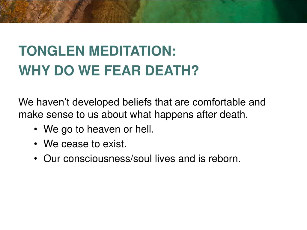 tonglen meditation why do we fear death 1