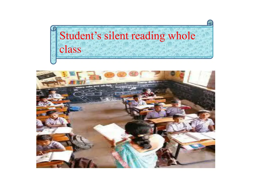 student s silent reading whole class