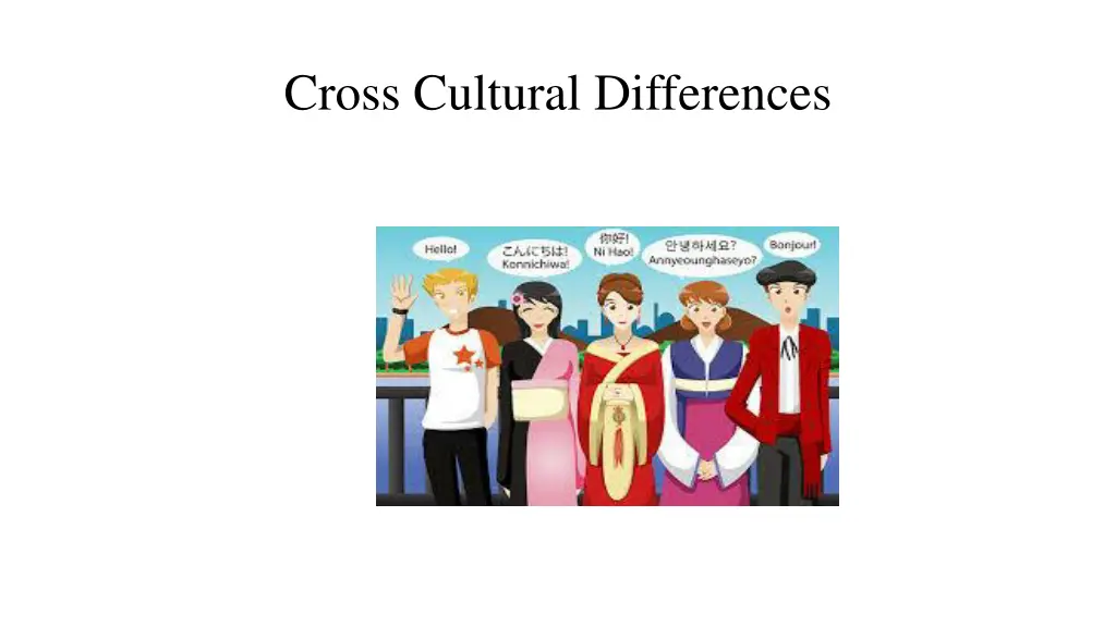 cross cultural differences