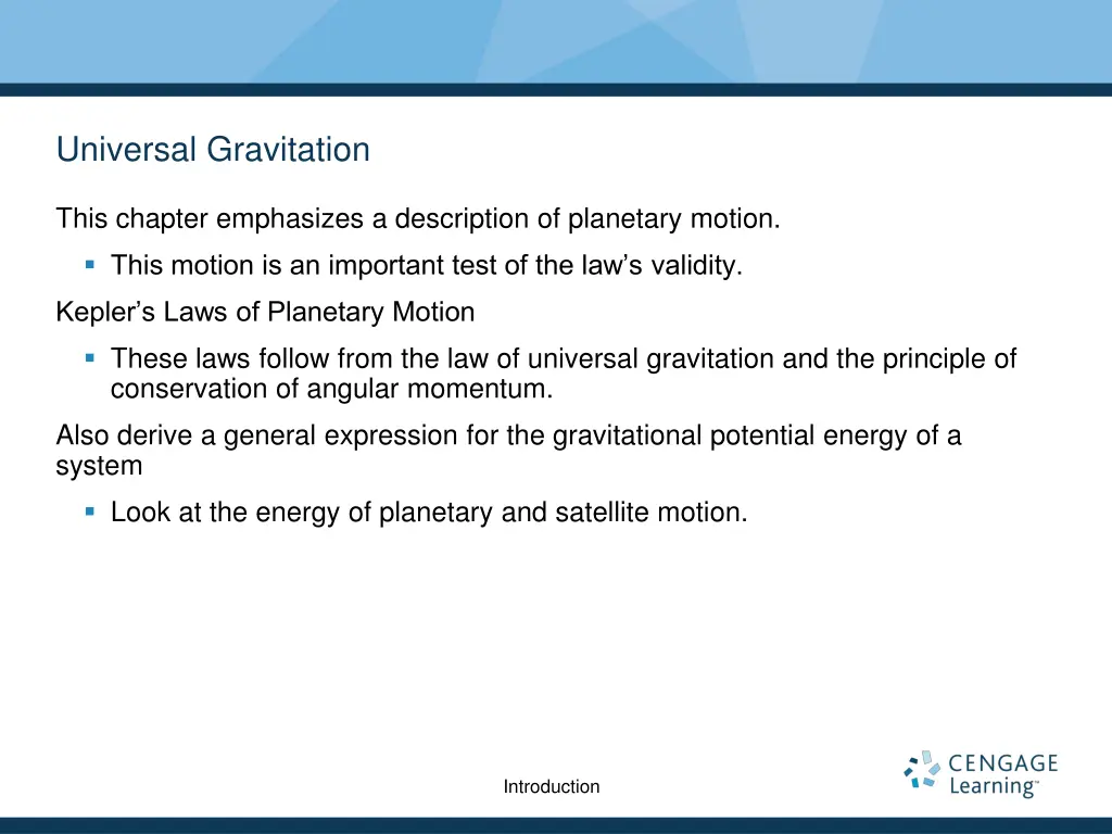 universal gravitation