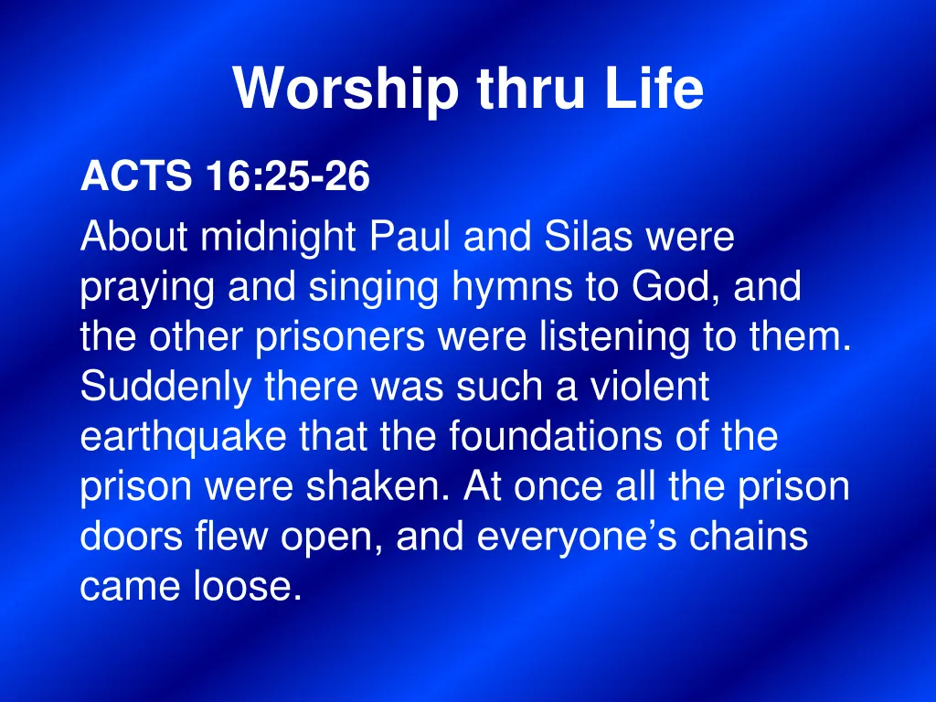 worship thru life 2