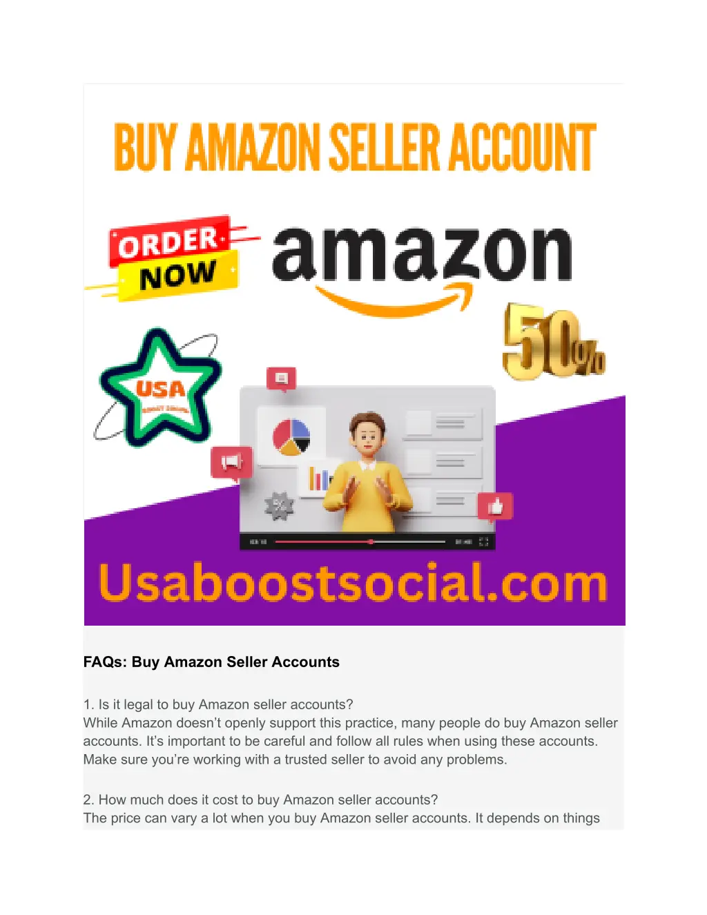 faqs buy amazon seller accounts