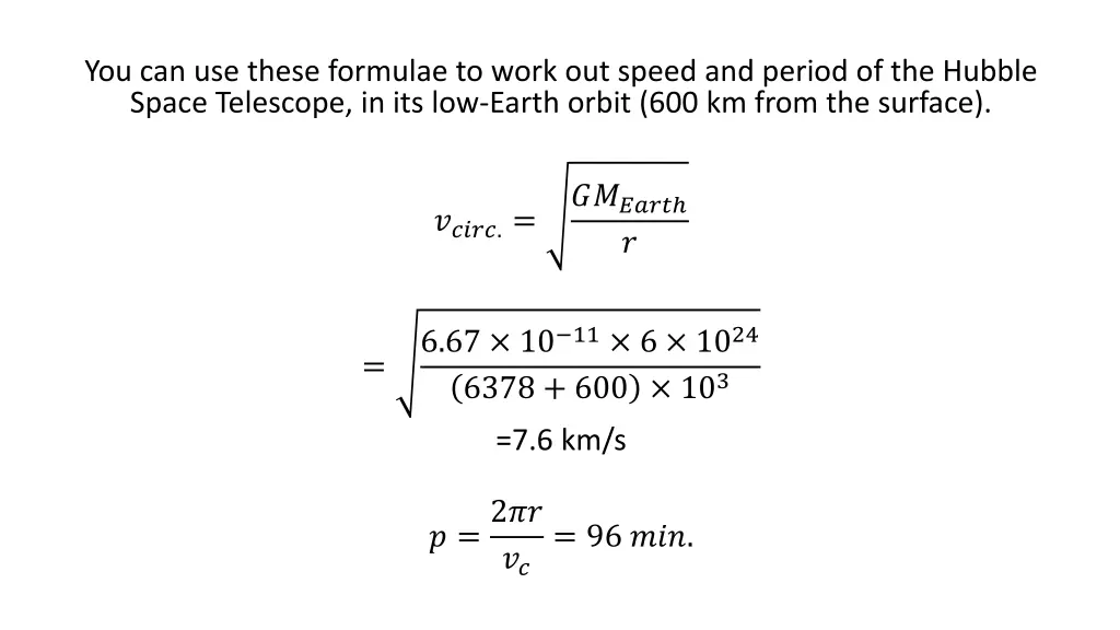 you can use these formulae to work out speed