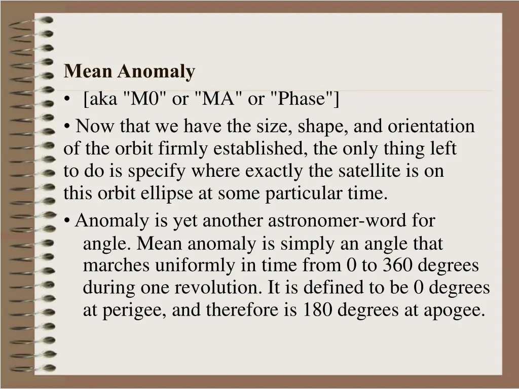 mean anomaly aka m0 or ma or phase now that