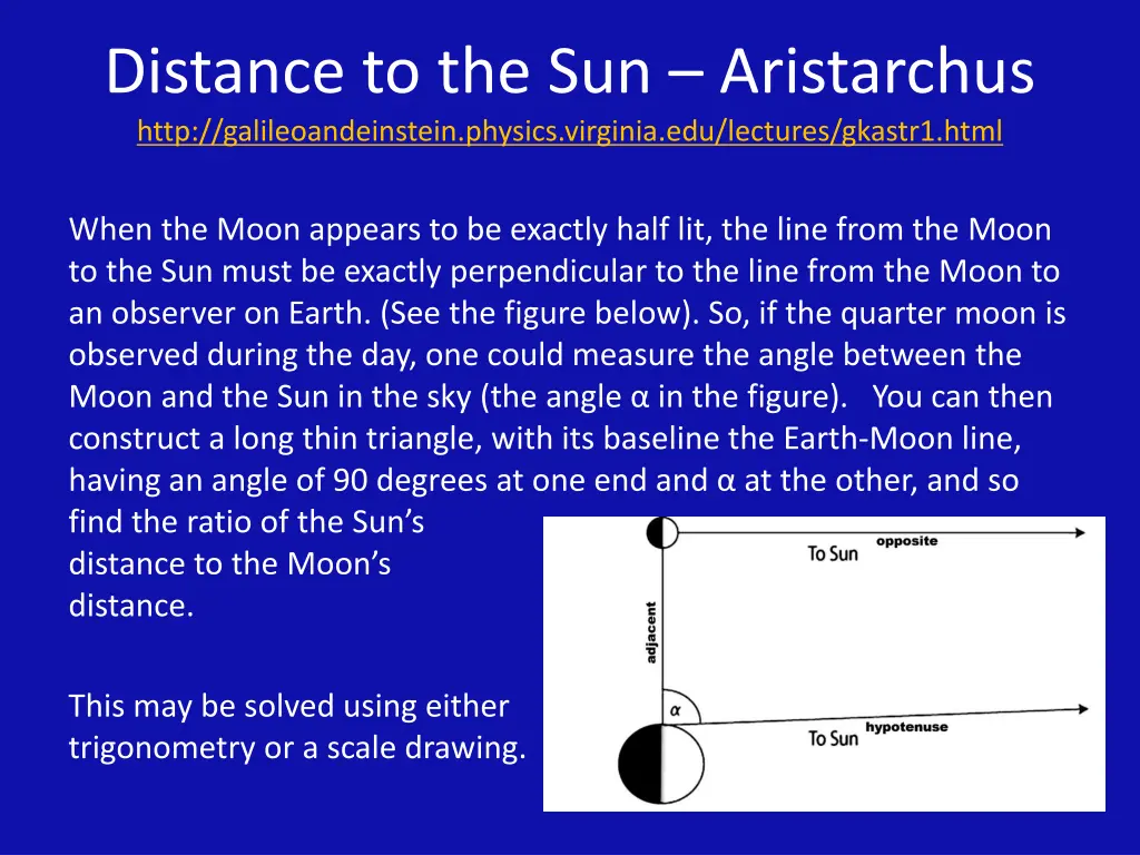 distance to the sun aristarchus http