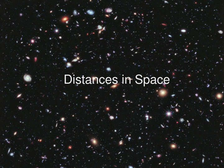 distances in space