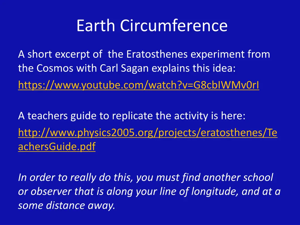 earth circumference