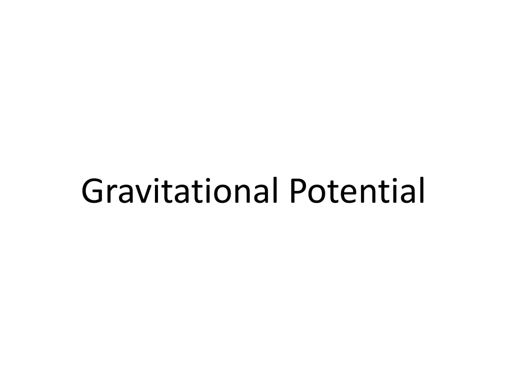 gravitational potential