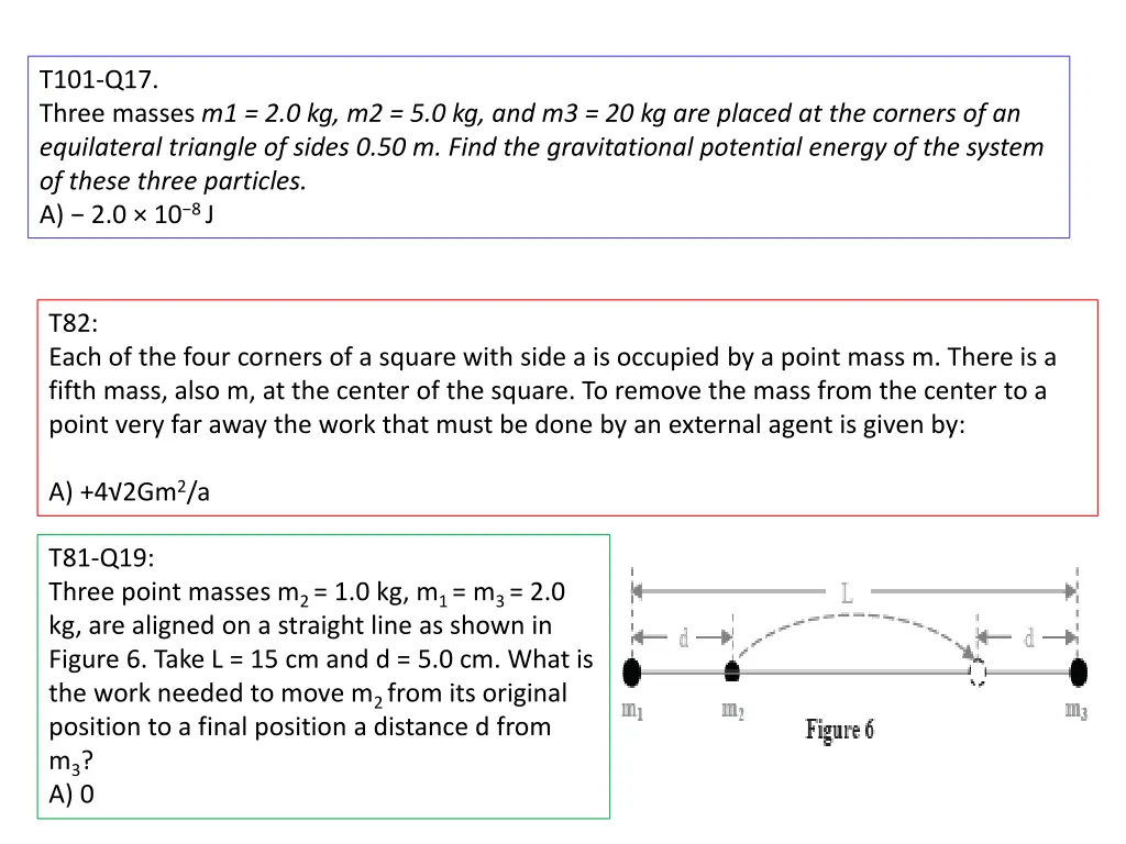 t101 q17 three masses