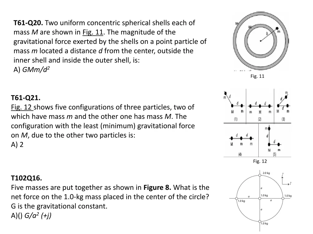 t61 q20 two uniform concentric spherical shells