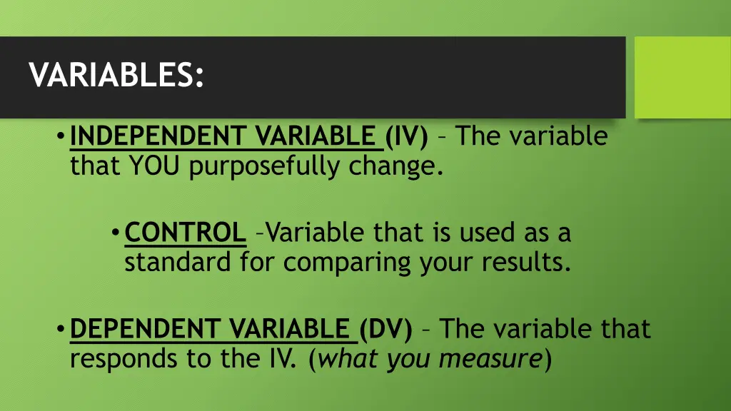 variables