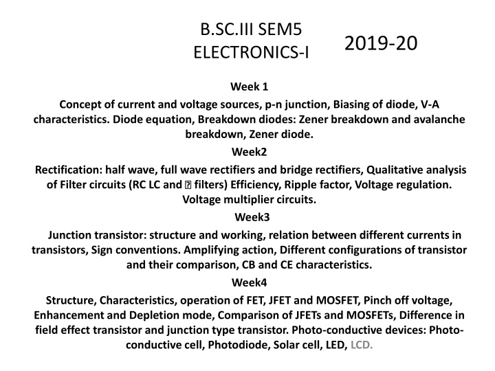 b sc iii sem5 electronics i