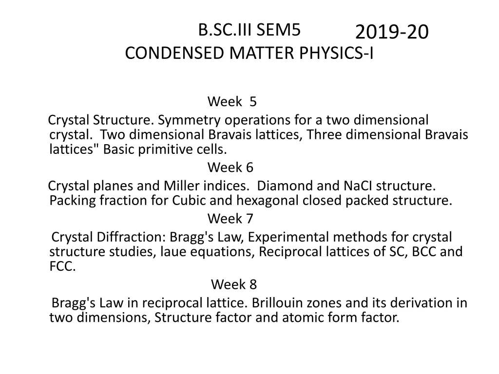 b sc iii sem5