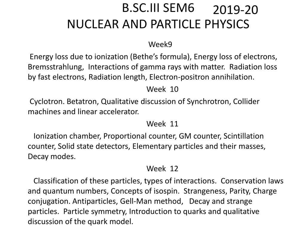 b sc iii sem6