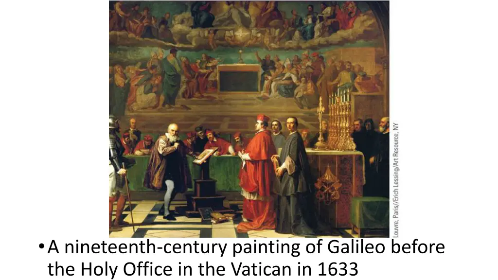 a nineteenth century painting of galileo before