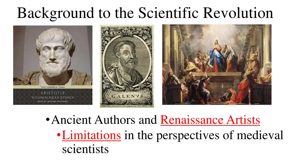 background to the scientific revolution