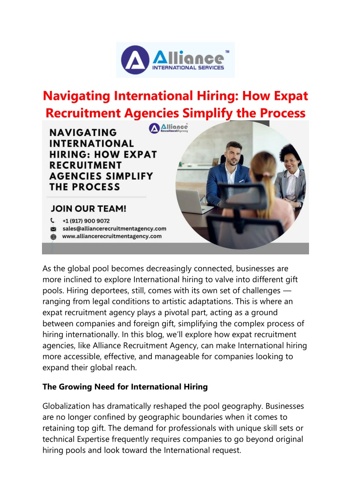 navigating international hiring how expat