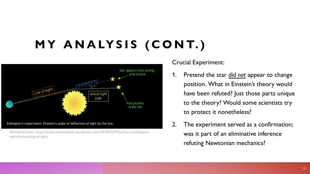 my analysis cont