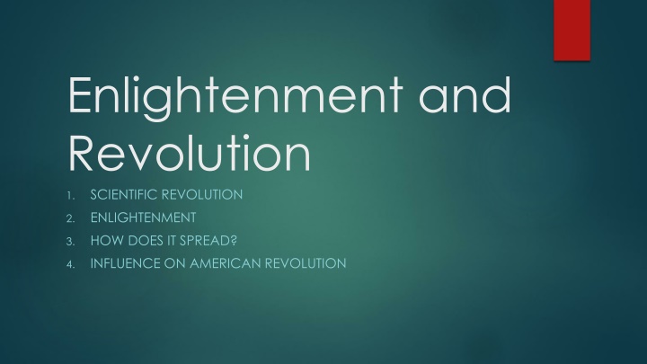 enlightenment and revolution scientific