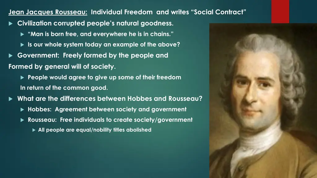 jean jacques rousseau individual freedom